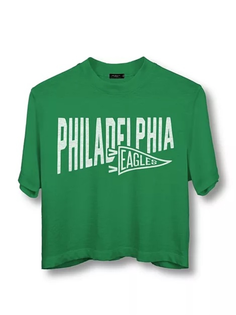 Junk Food Clothing NFL Women’s Philadelphia Eagles Dual Threat MockNeck Crop XL